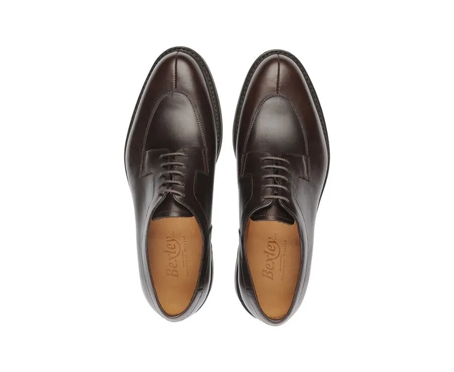 Chocolate Derby Shoes - Rubber outsole - KENT GOMME COUNTRY