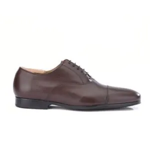 Chocolate Men&#039;s Oxford shoes - Rubber outsole - LENNOX GOMME URBAN