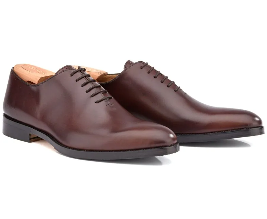 Chocolate Oxford shoes - Rubber pad - PETER PATIN