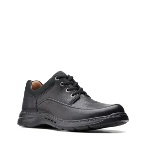 Clarks Un Brawley Lace Black Leather Men's