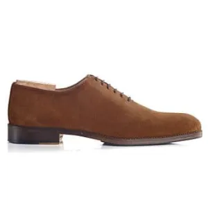 Cognac Suede Oxford shoes - Rubber pad - PETER PATIN