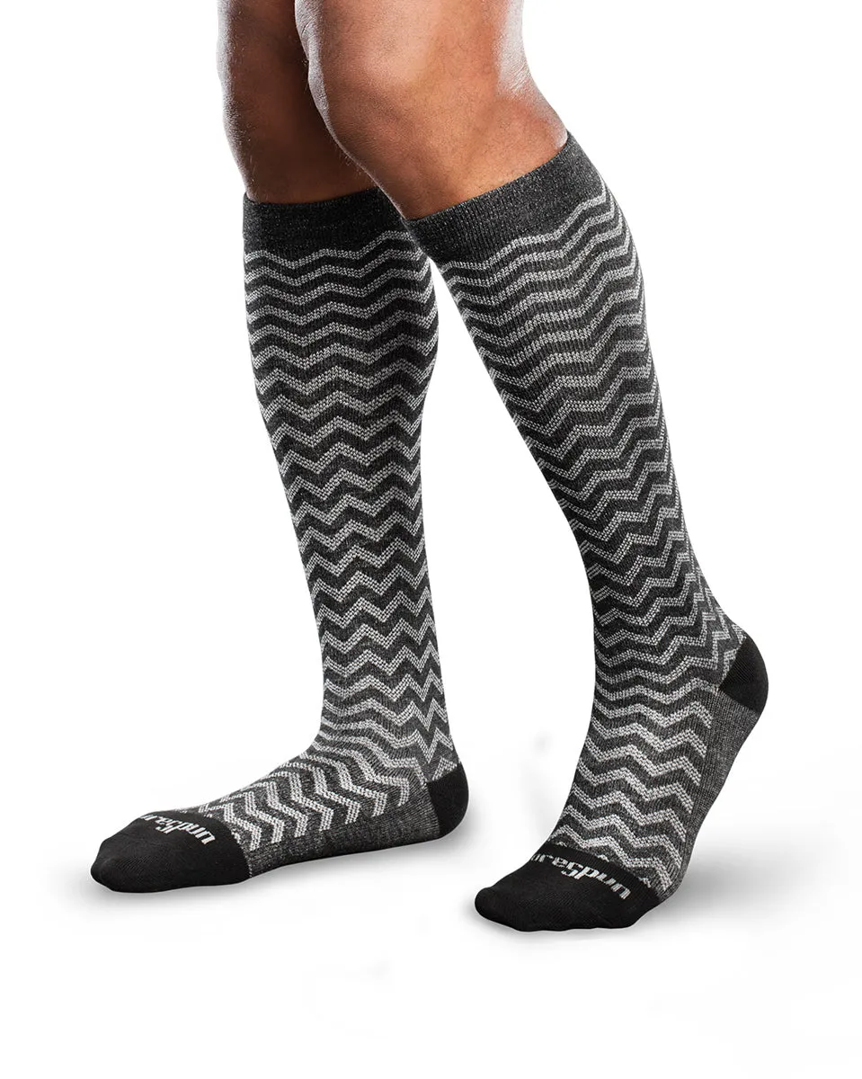 Core-Spun by Therafirm Patterned Trendsetter Socks for Men & Women 20-30mmHg