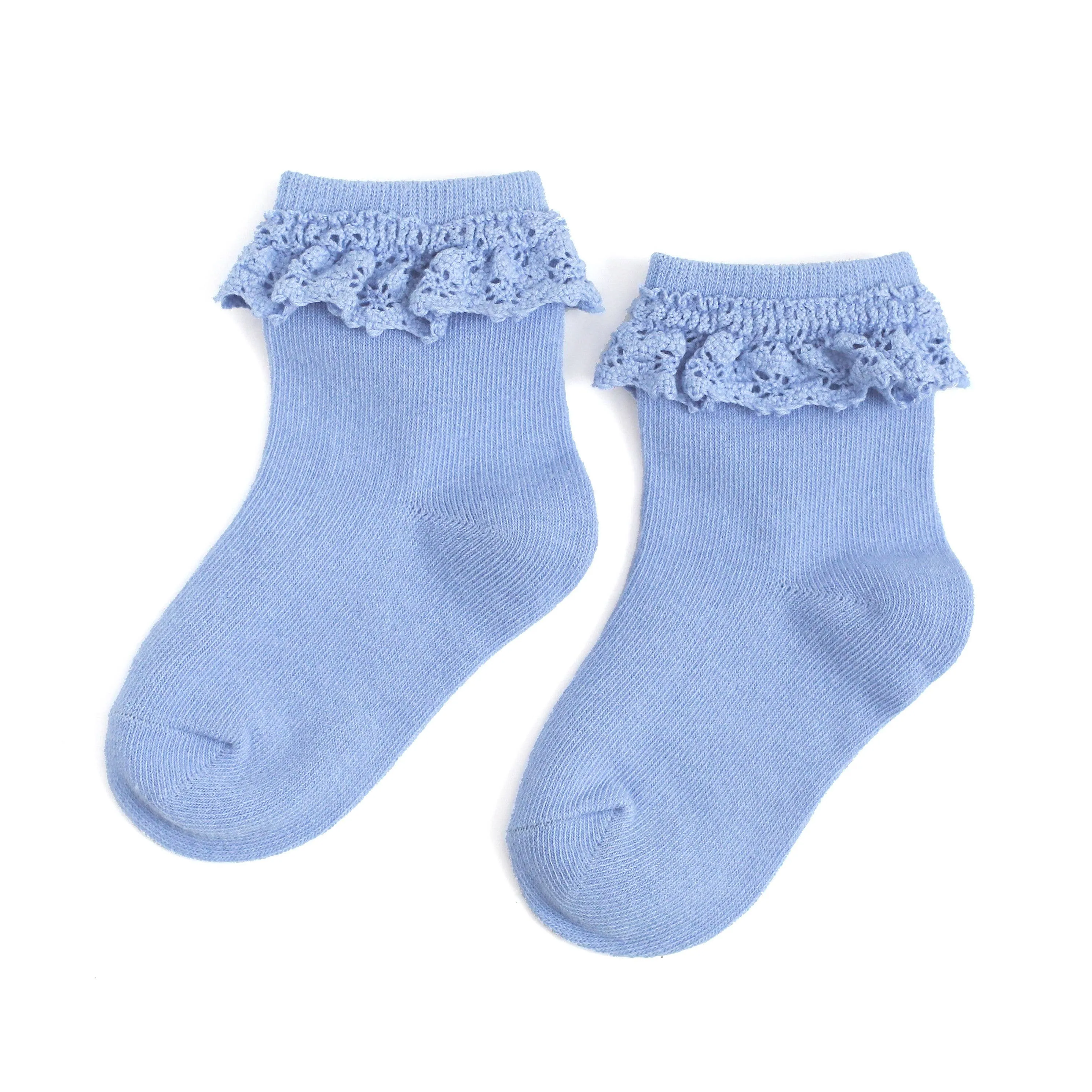 Cornflower Lace Midi Sock