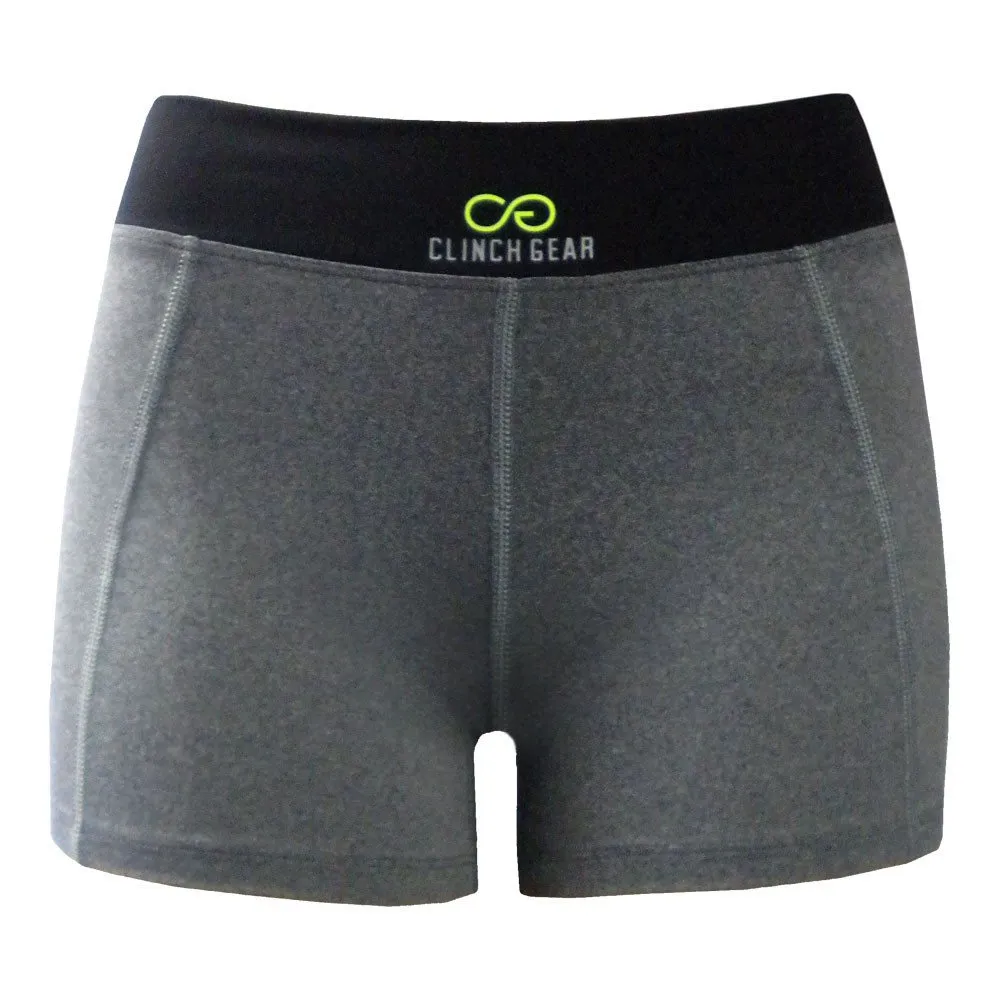 Cross Training Performance Micro Short - Lux - Heather Gray/Black/Lime Green