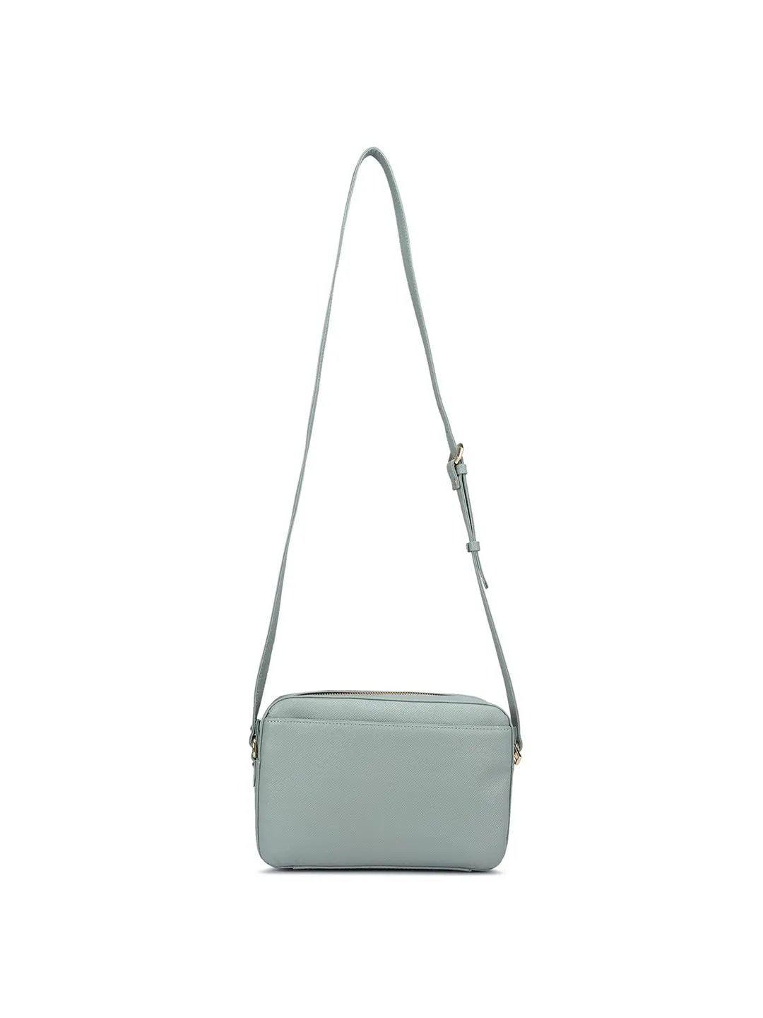 Da Milano Genuine Leather Green Ladies Sling Bags (LSB-00880A)