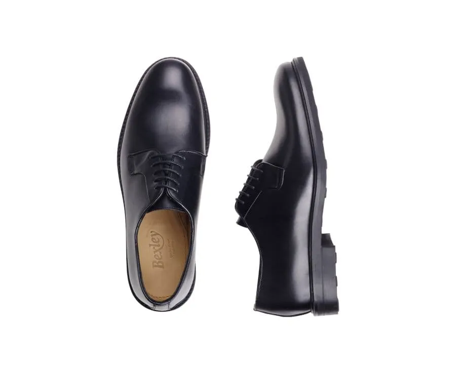 Dark Derby Shoes - Rubber outsole - MONTEREY CLASSIC GOMME CITY