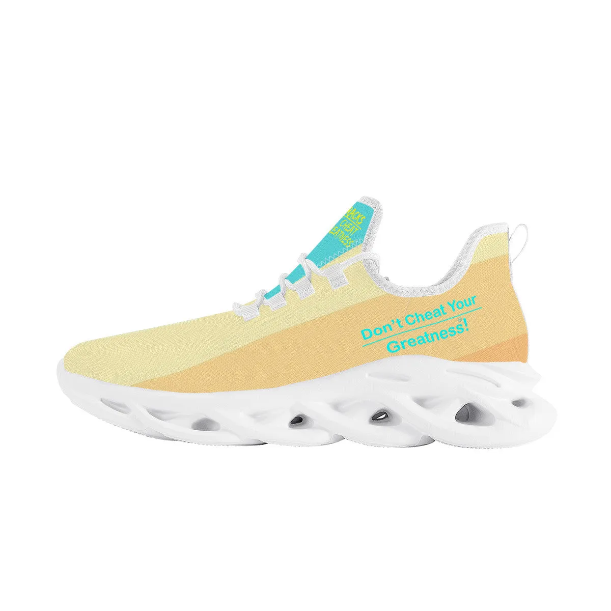 DCYG Get Racks Yellow, Orange , Teal 2nd Edition B Flex Control Sneaker - White