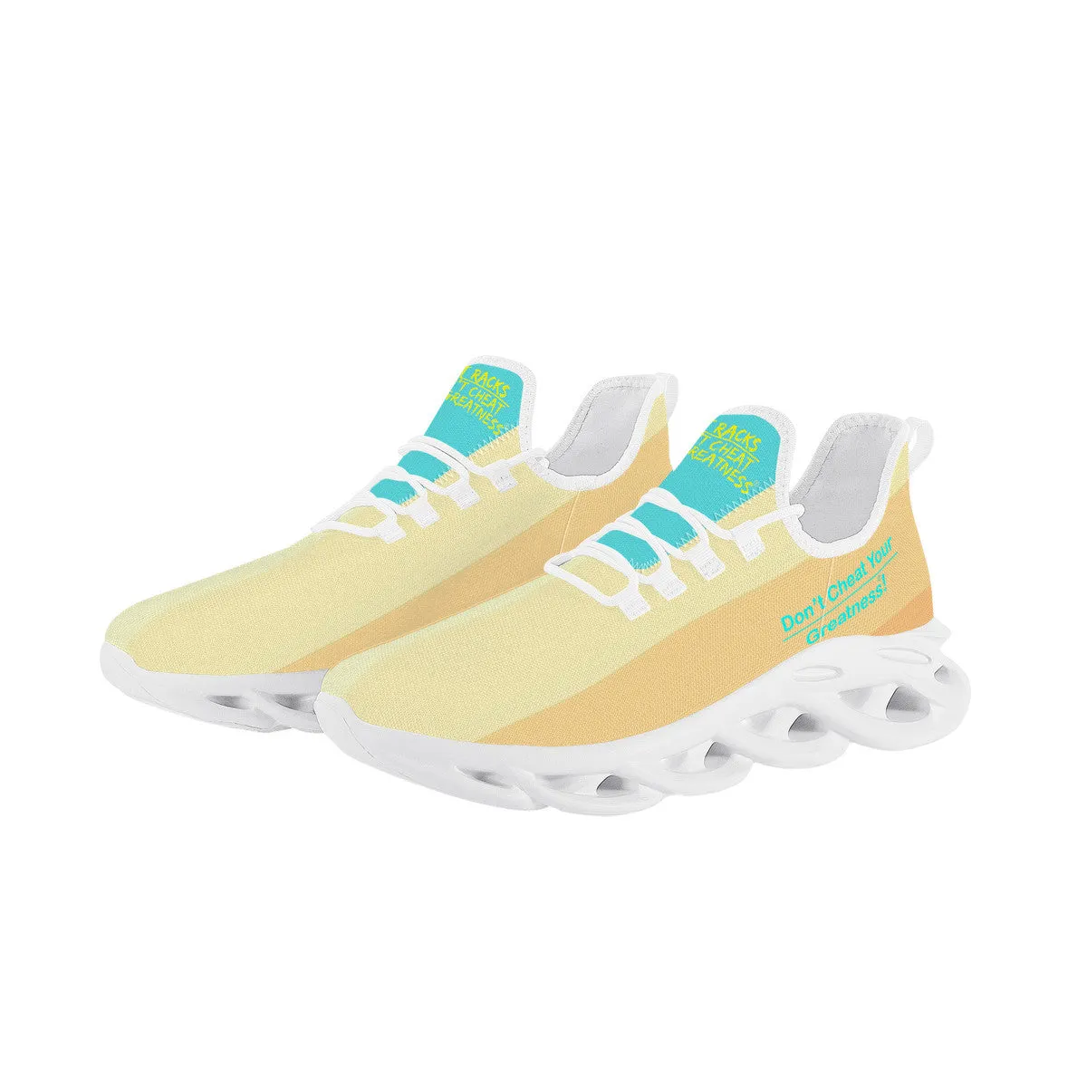 DCYG Get Racks Yellow, Orange , Teal 2nd Edition B Flex Control Sneaker - White