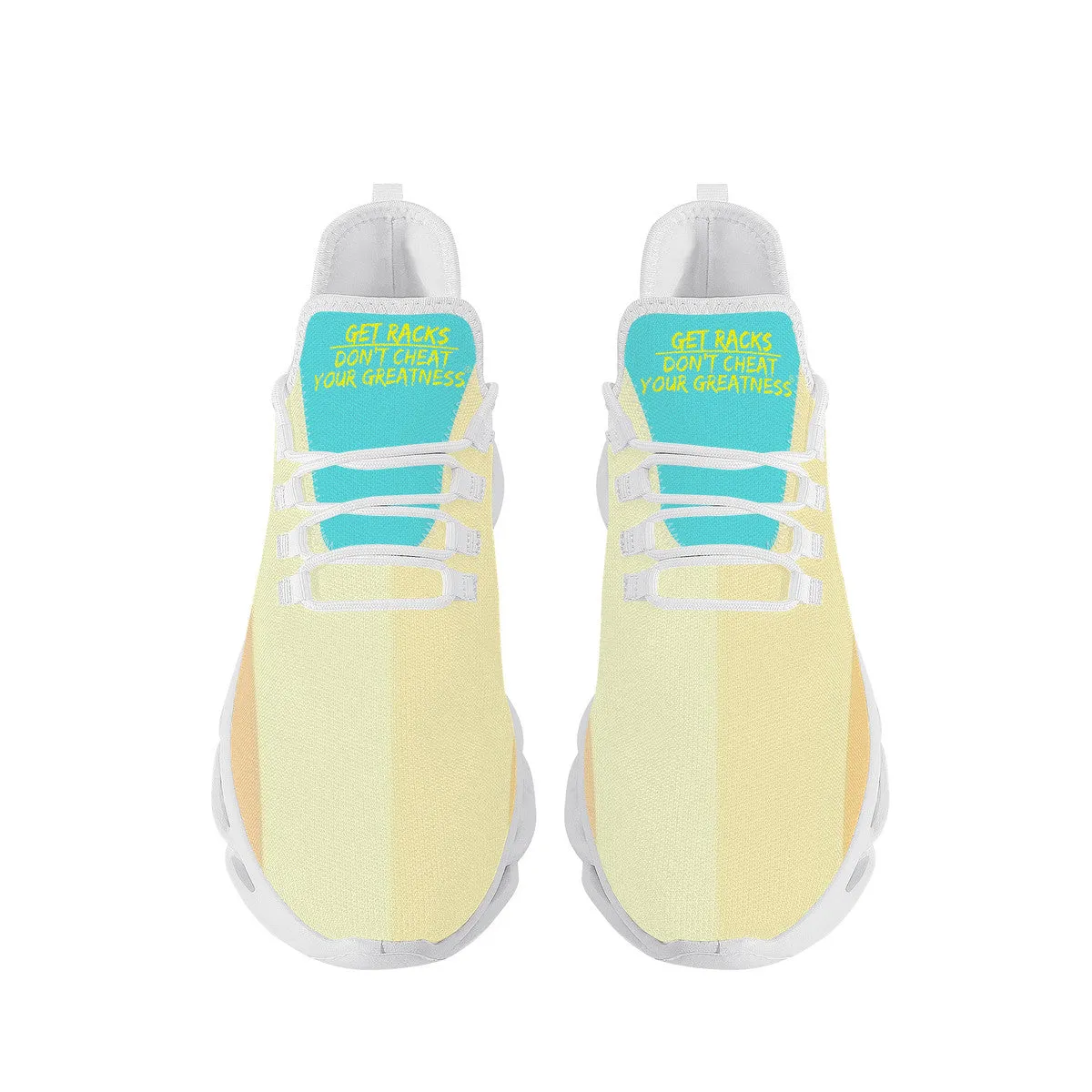 DCYG Get Racks Yellow, Orange , Teal 2nd Edition B Flex Control Sneaker - White