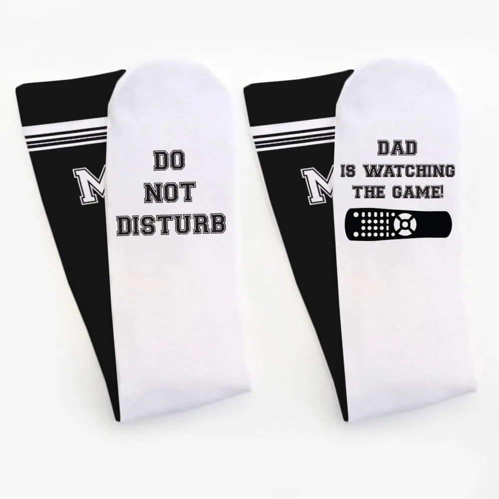 Do Not Disturb Dad Personalized Tube Socks