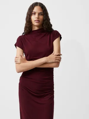 Draped Samira Mock Neck Dress