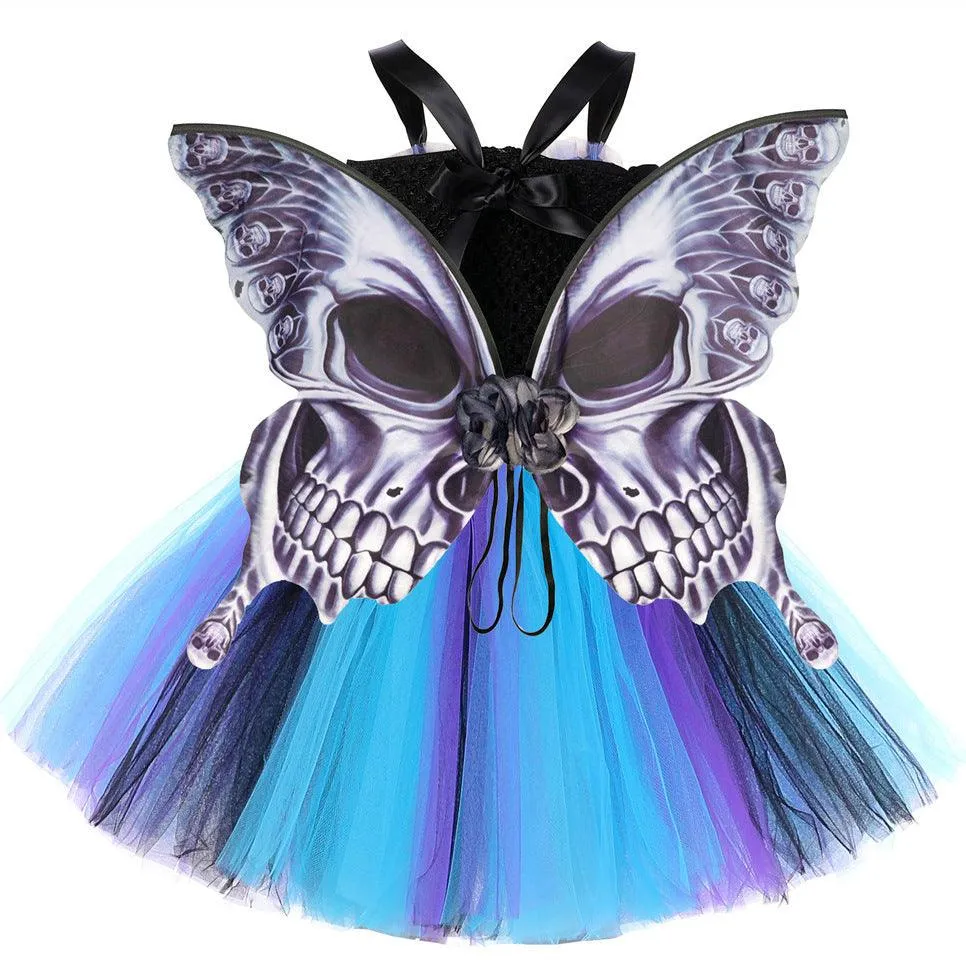 Dreamy Butterfly Fairy Dress Girls sequin bow princess dress Halloween cosplay costume carnival birthday party stage performance evening dress