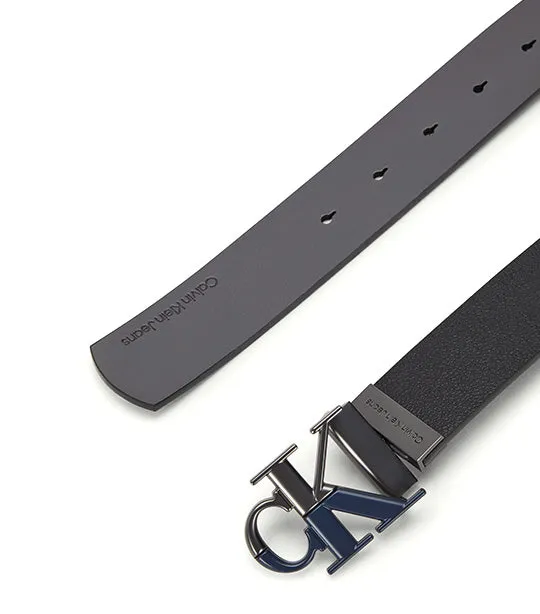 Dual Tone Monogram Reversible Belt