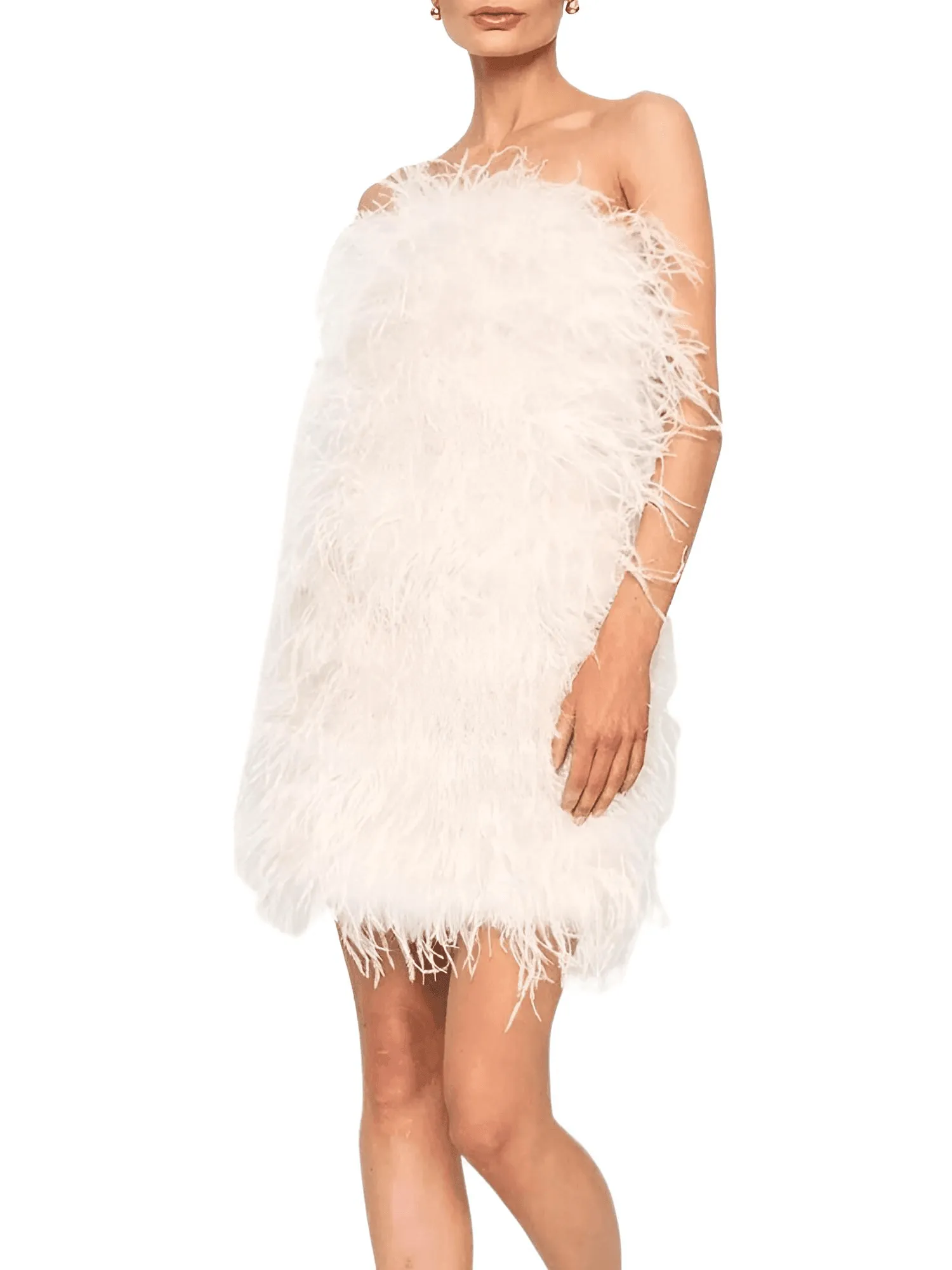 Elegant 100% Ostrich Feather Mini Dresses - In 11 Colors!