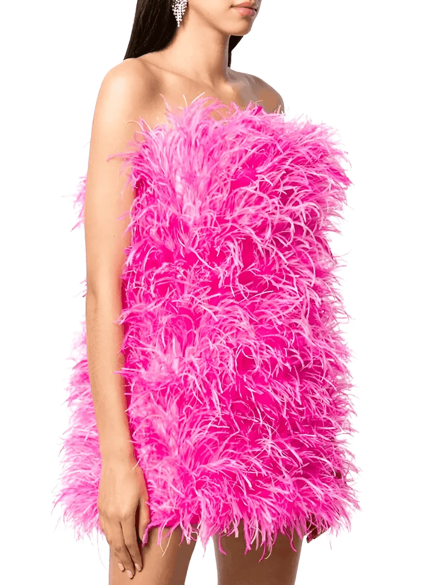 Elegant 100% Ostrich Feather Mini Dresses - In 11 Colors!