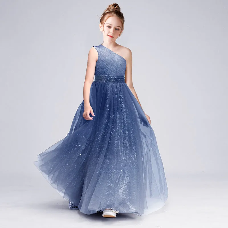 Enchanting Starry Princess Dress Classic V-Neck for Sophisticated Charm Glittering Details Reflect the Beauty of the Stars