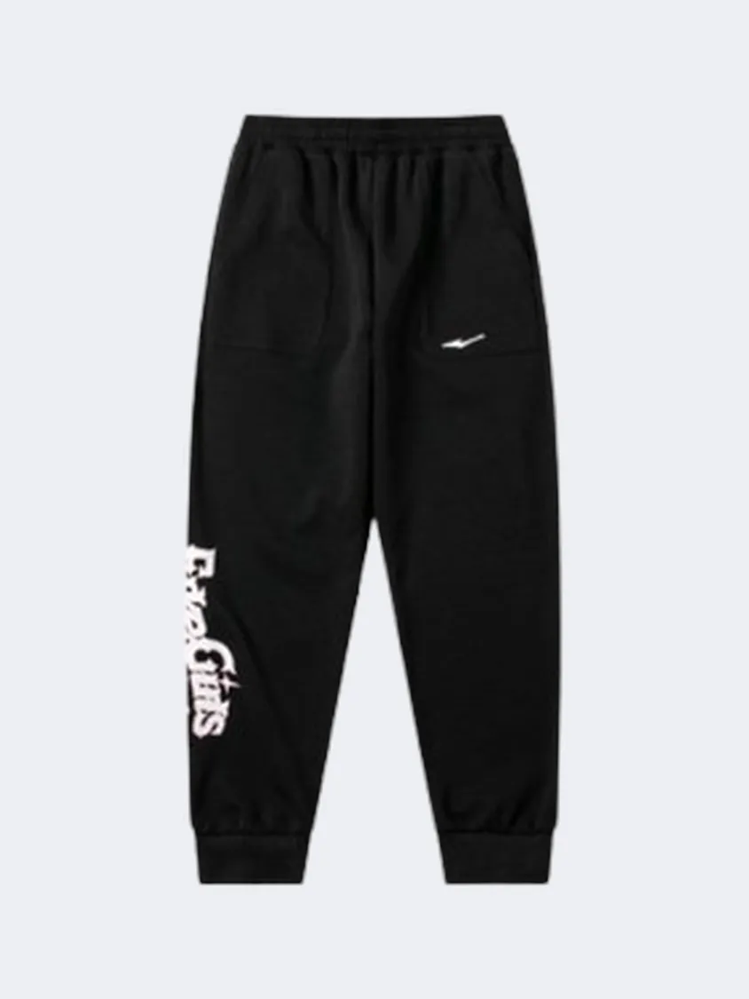 Erke Knitted Kids Girls Training Pant Black