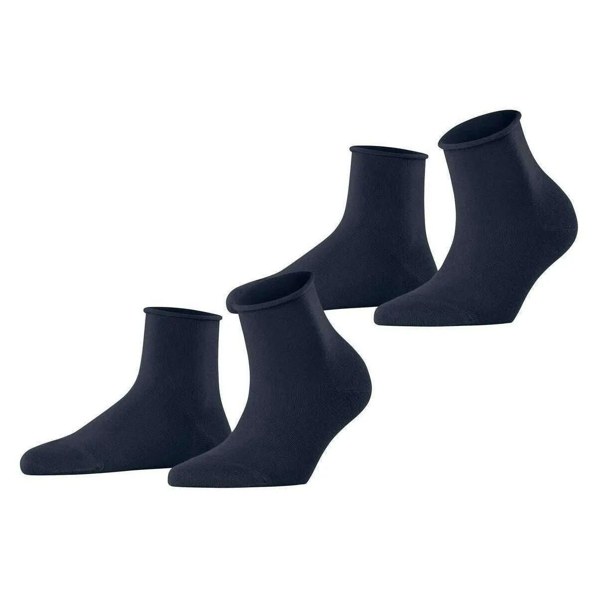 Esprit Basic Pure 2 Pack Short Socks - Space Blue