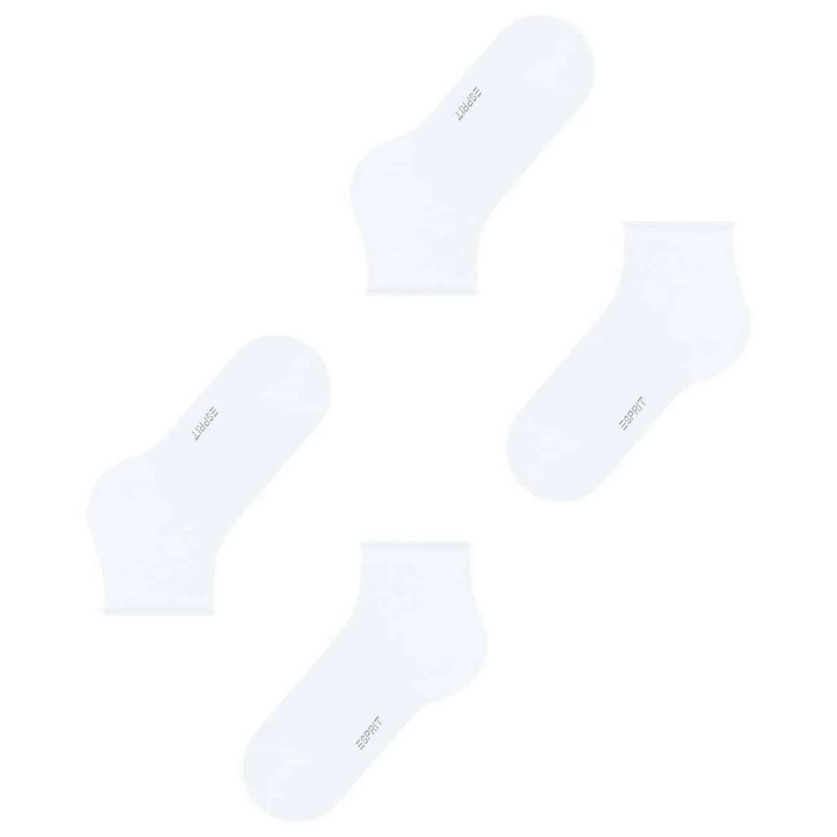 Esprit Basic Pure 2 Pack Short Socks - White