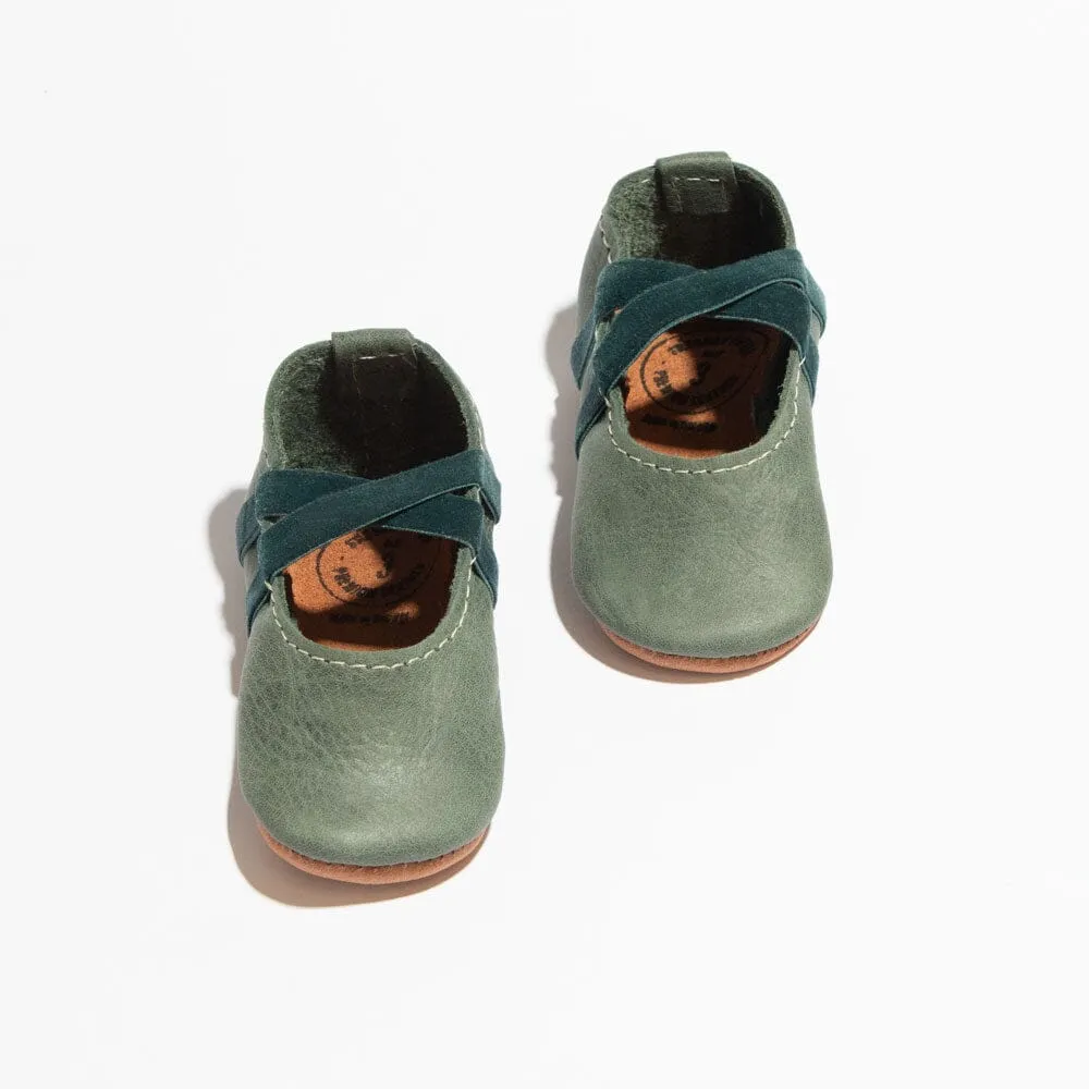 Evergreen Ballet Slipper Baby Shoe