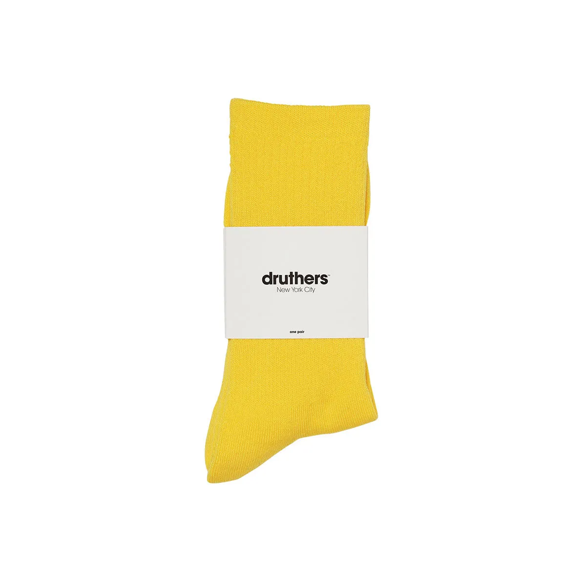 EVERYDAY ORGANIC COTTON CREW SOCK - CANARY