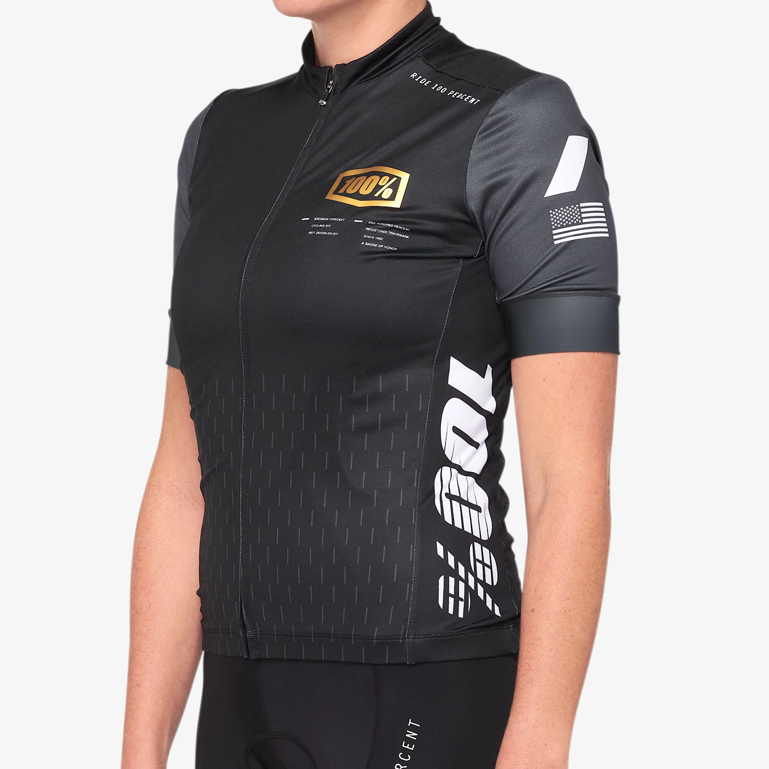 EXCEEDA Women's Jersey Black/Charcoal