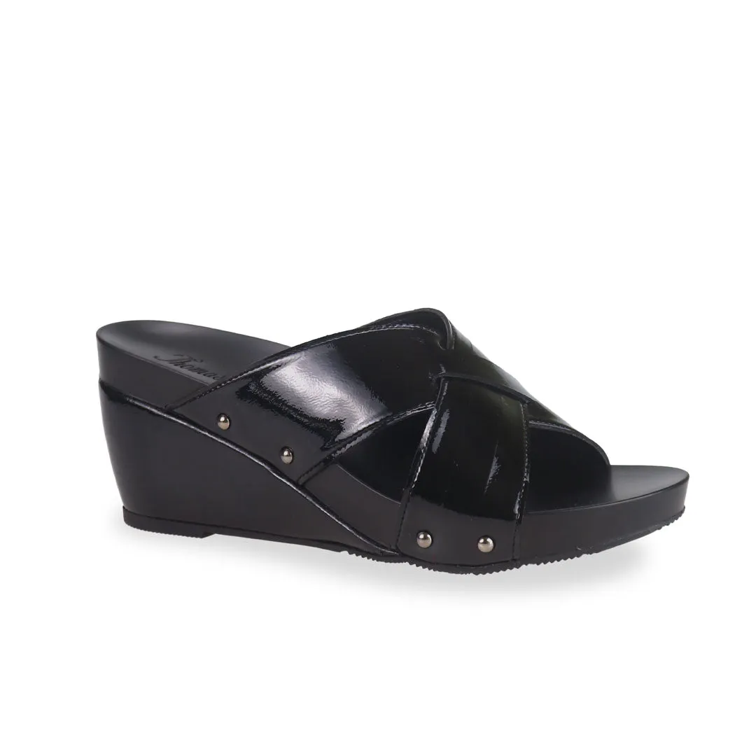 [EXTRA 20% off at cart] Minimalist Cross Strap Wedges [ODD SIZES LEFT]