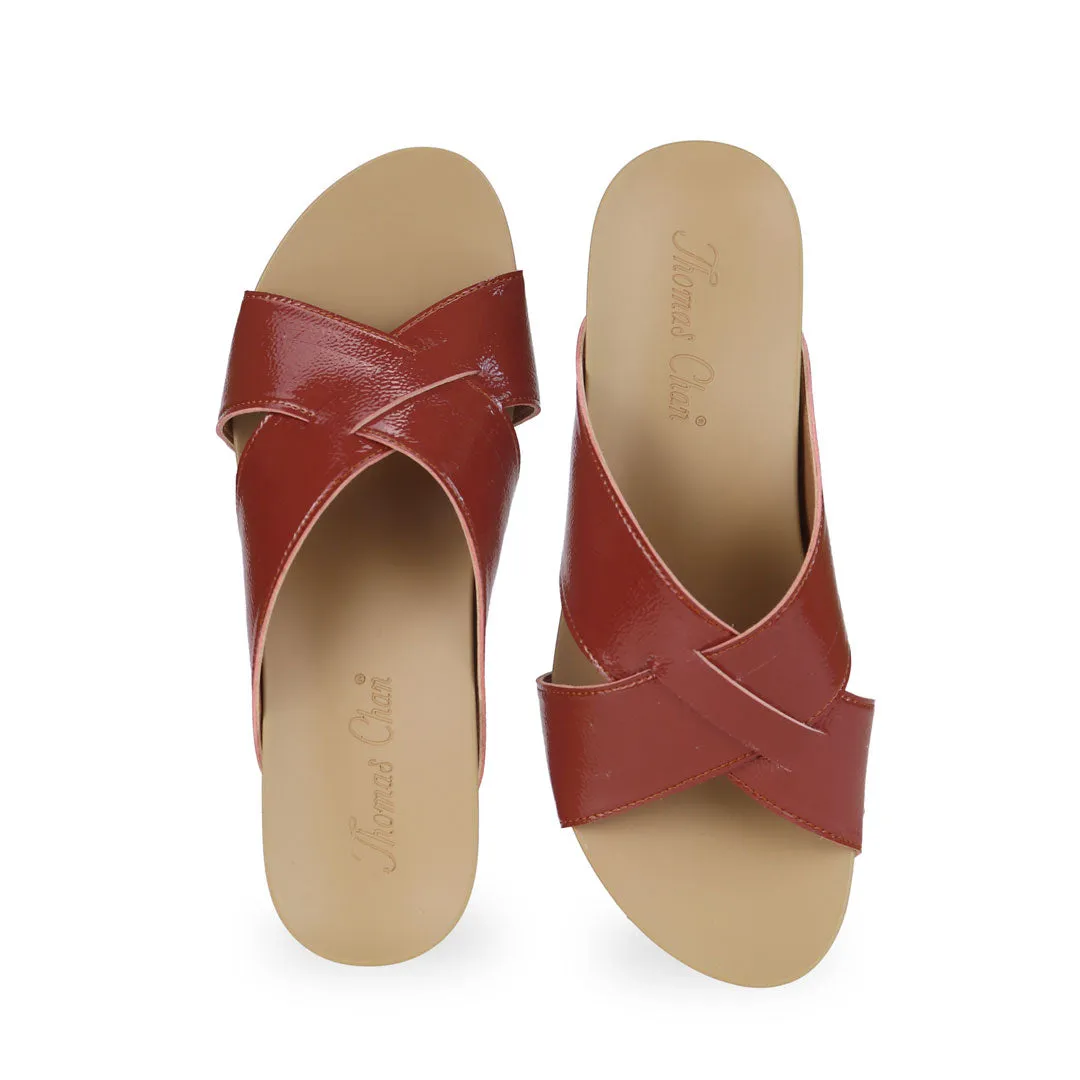 [EXTRA 20% off at cart] Minimalist Cross Strap Wedges [ODD SIZES LEFT]