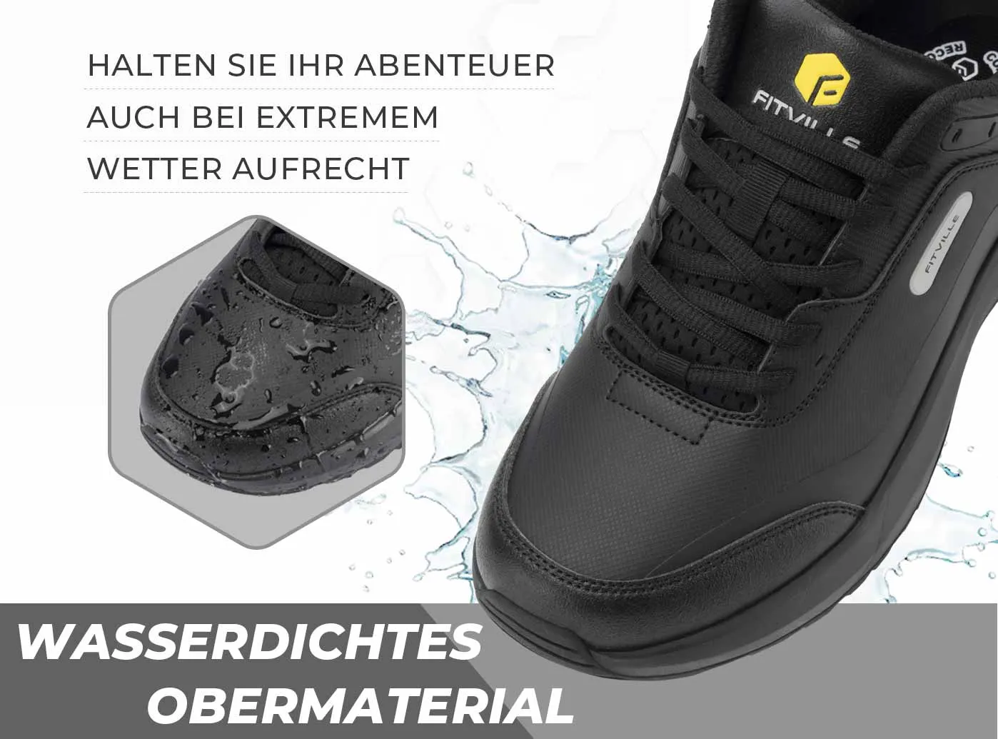 FitVille Damen Low-Top Rugged Core Wanderschuhe V1