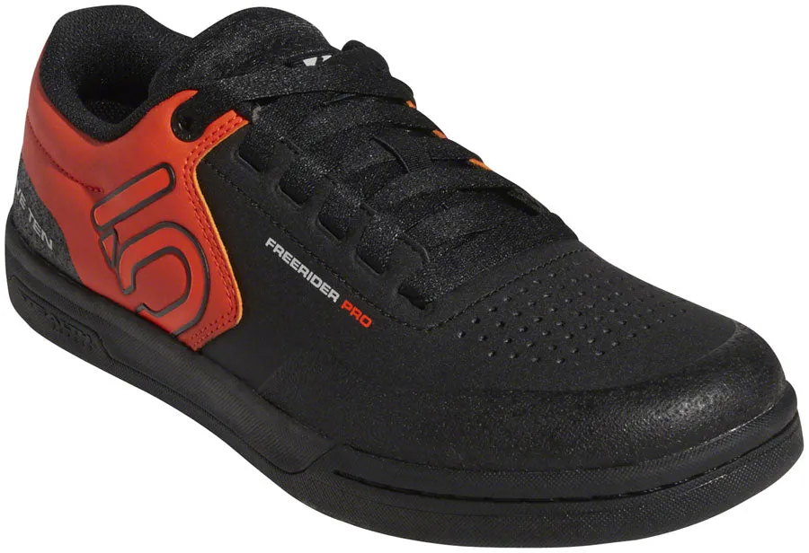 Five Ten Freerider Pro Flat Shoe - Men's, Black/Active Orange/Gray Two