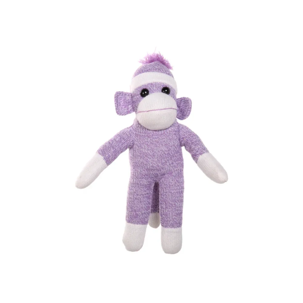 Floppy Sock Monkey Purple 16"