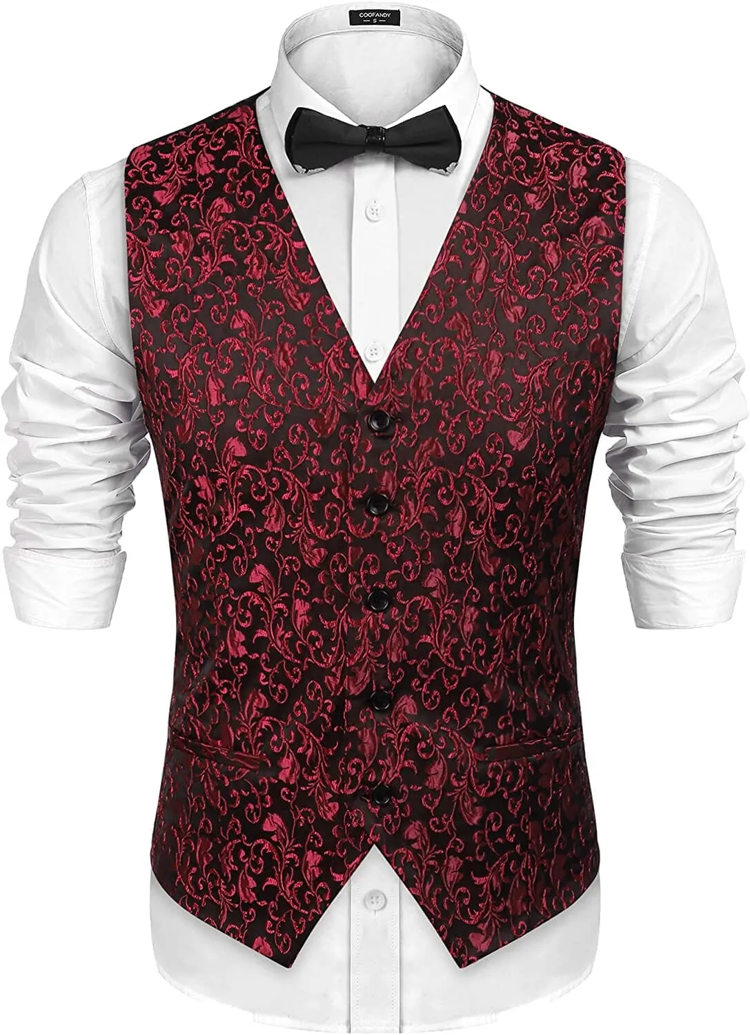 Floral Victorian Tuxedo Suit Vest (US Only)