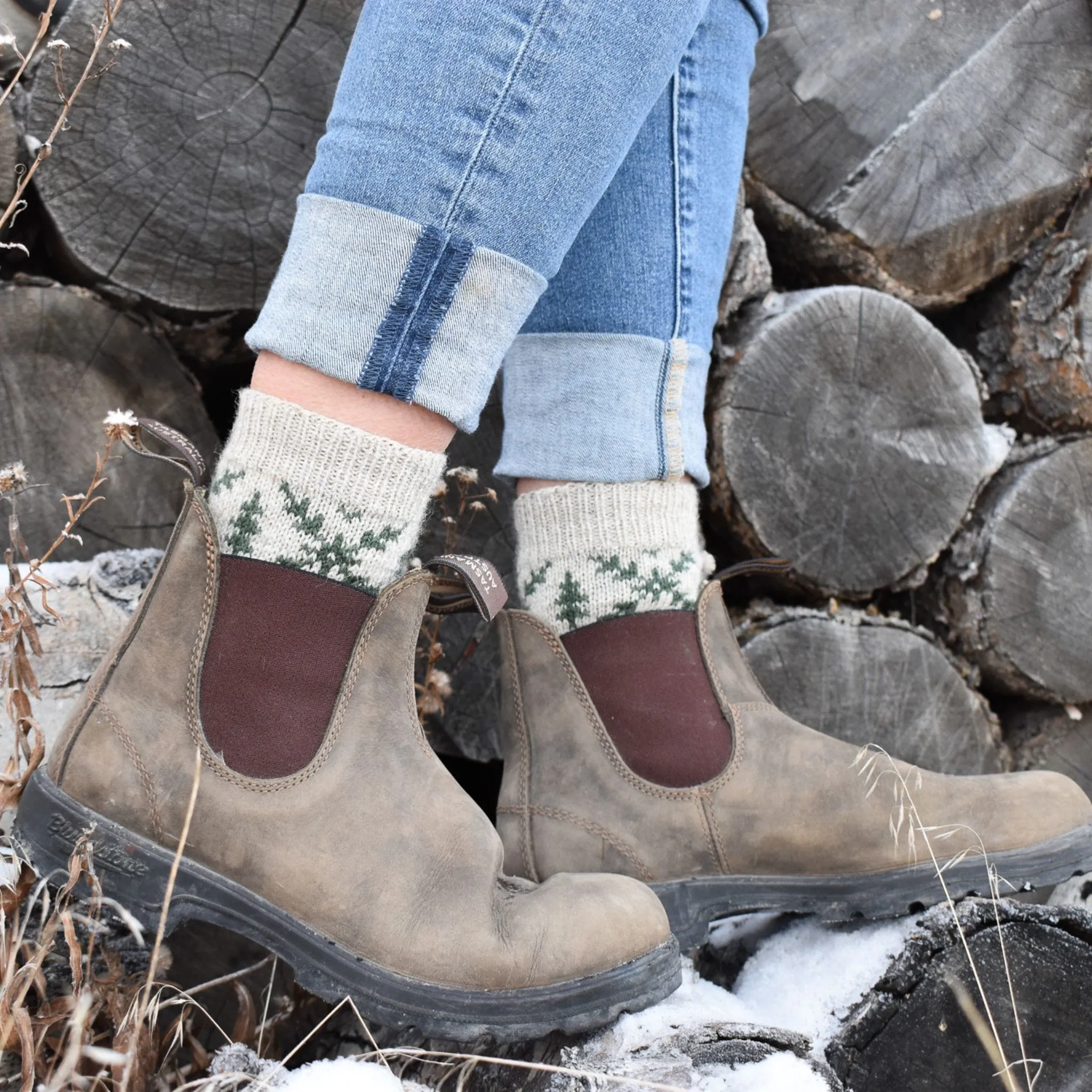 Forest Path Socks by Jessica McDonald in Rambler