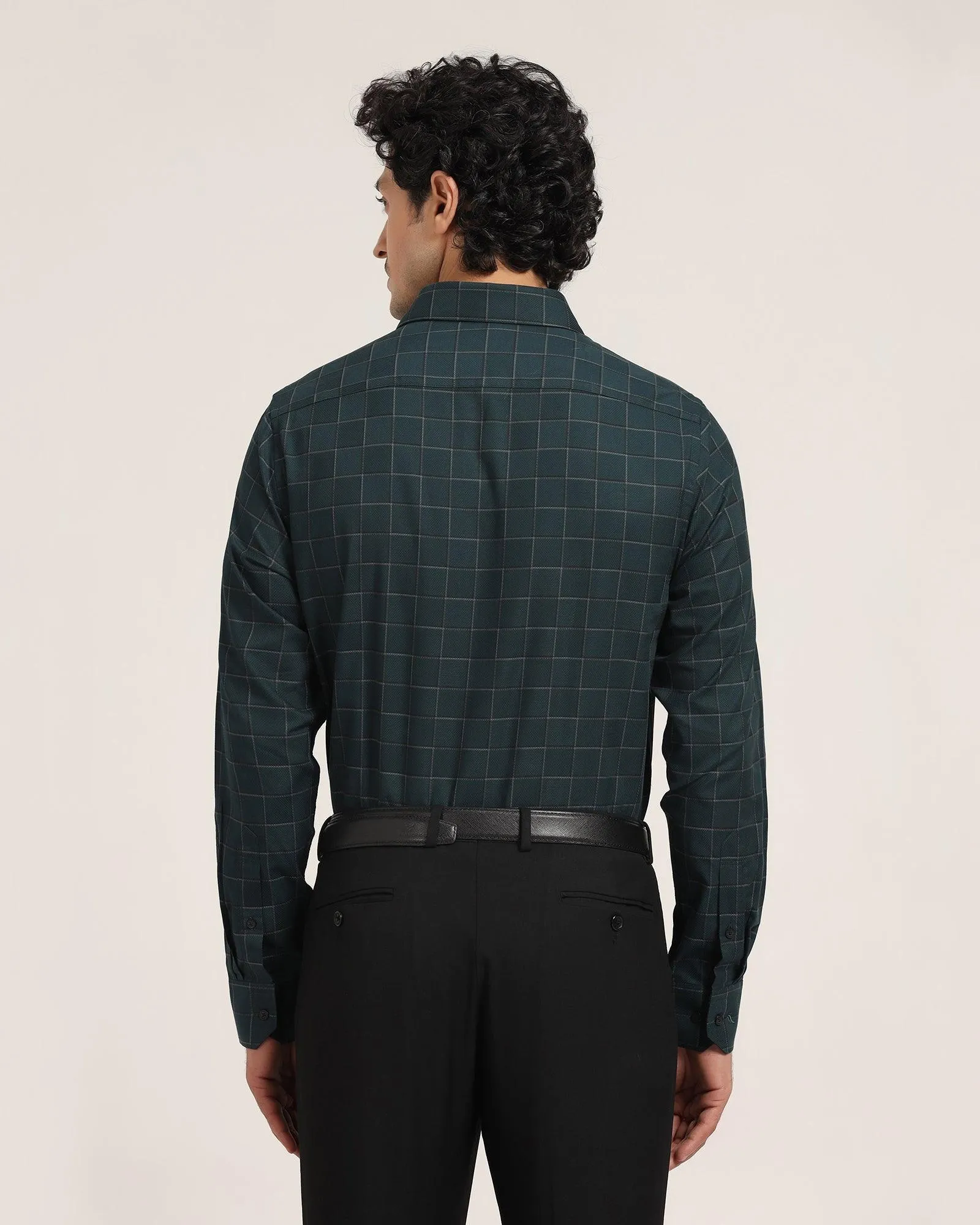 Formal Dark Green Check Shirt - Herd