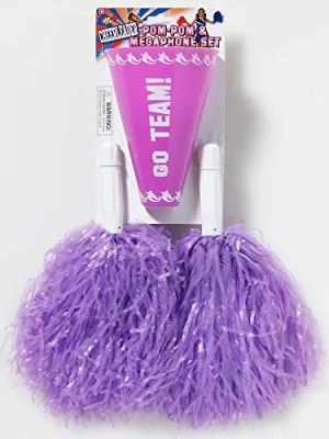 Forum Novelties Cheer Pom & Megaphone - Purple