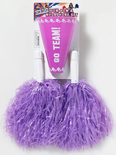 Forum Novelties Cheer Pom & Megaphone - Purple