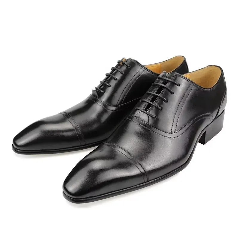 Genuine Leather Chic LuxeLeather Wedding Brogues