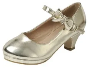 Gold Kids Dress Shoes