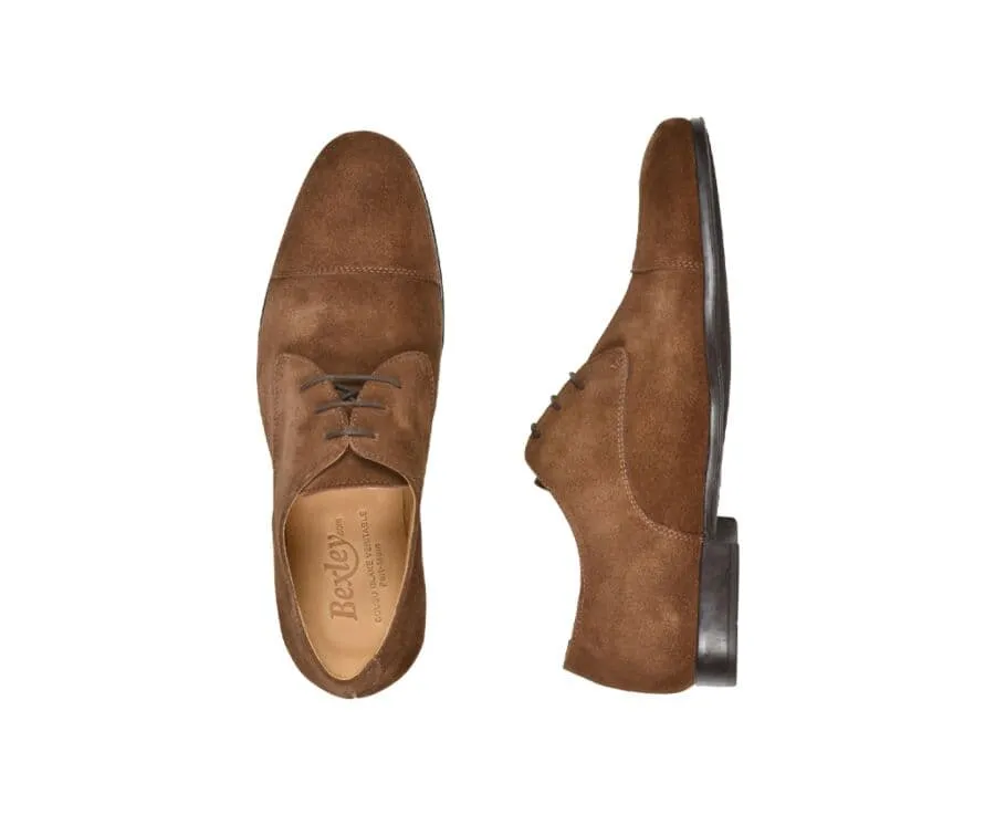 Havana Suede Derby Shoes - Rubber outsole - DERNOX GOMME URBAN