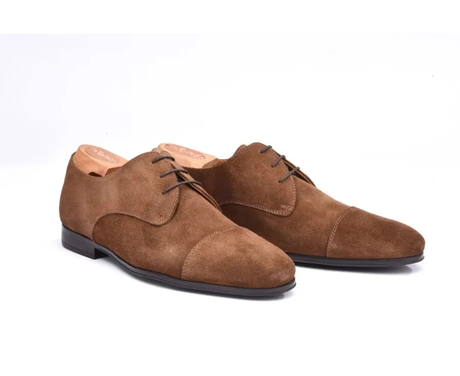 Havana Suede Derby Shoes - Rubber outsole - DERNOX GOMME URBAN