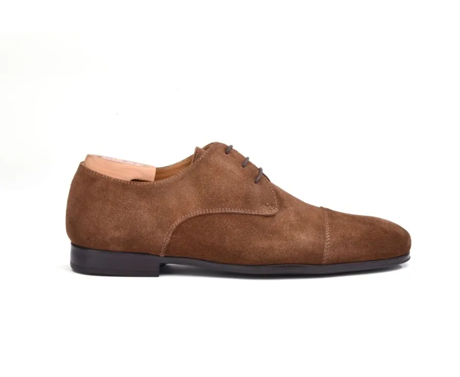 Havana Suede Derby Shoes - Rubber outsole - DERNOX GOMME URBAN