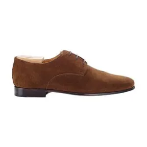 Havana Suede Derby Shoes - Rubber sole - BISHTON