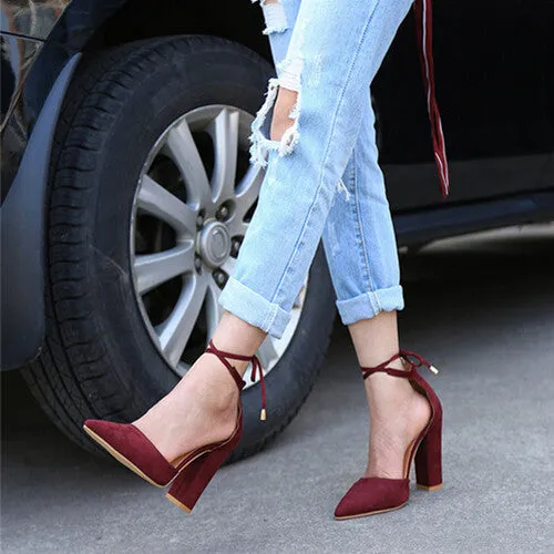 HENGSONG 2017 Sexy Retro High Heels Women's Sandals Summer Shoes Ladies Strappy Pumps Thin Air Heels Woman Lace Up Shoes 911519