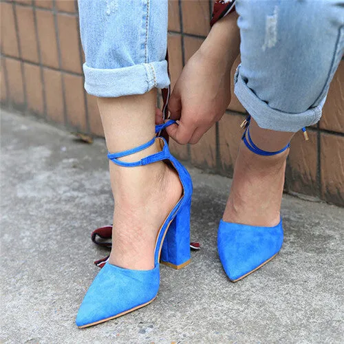 HENGSONG 2017 Sexy Retro High Heels Women's Sandals Summer Shoes Ladies Strappy Pumps Thin Air Heels Woman Lace Up Shoes 911519