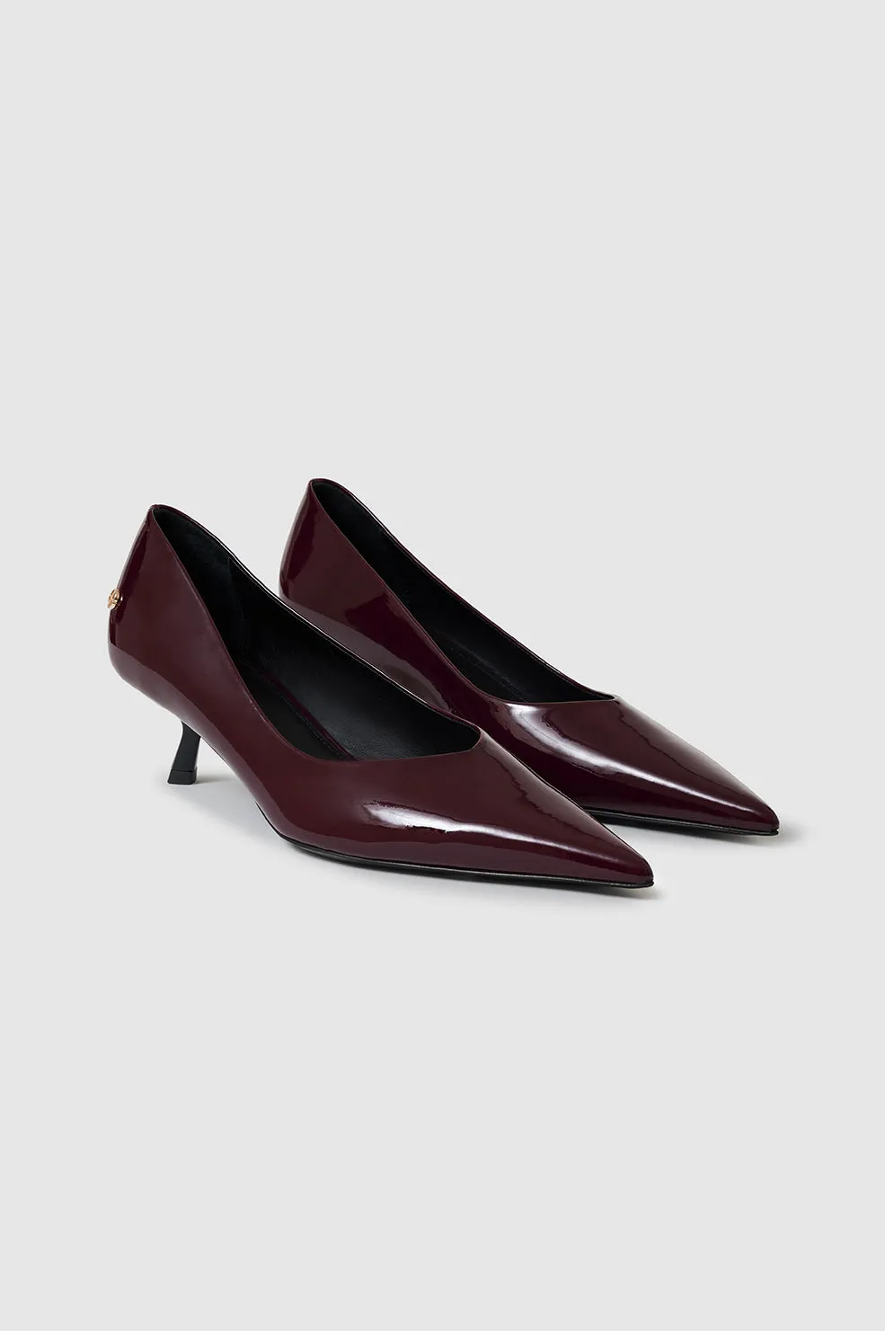 Hilda Pumps - Dark Red Patent