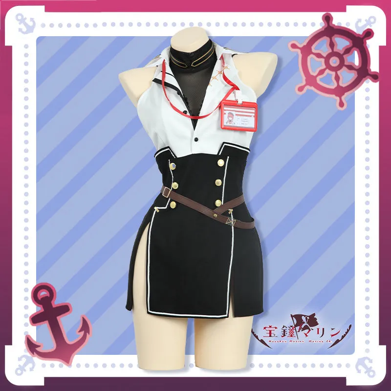 Hololive Virtual YouTuber Houshou Marine Fifth 2D Costume Illustration Cosplay Costume