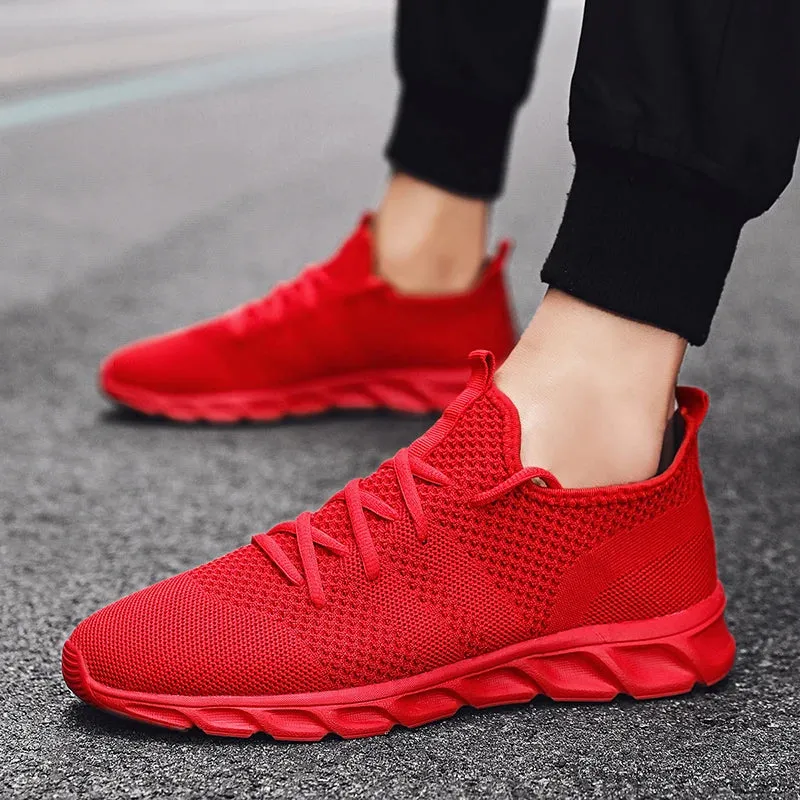 Ilooove Men's Sneakers Breathable Running Shoes Comfortable Lightweight Black Casual Shoes Men Tenis Masculino Walking Sport Shoes