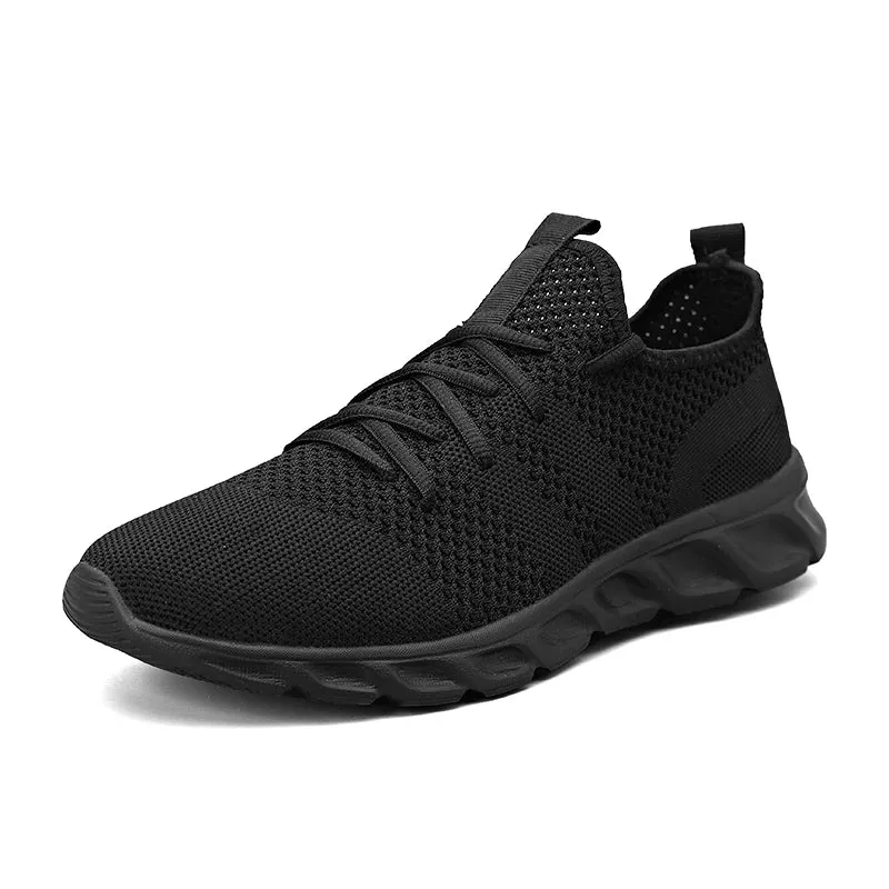 Ilooove Men's Sneakers Breathable Running Shoes Comfortable Lightweight Black Casual Shoes Men Tenis Masculino Walking Sport Shoes