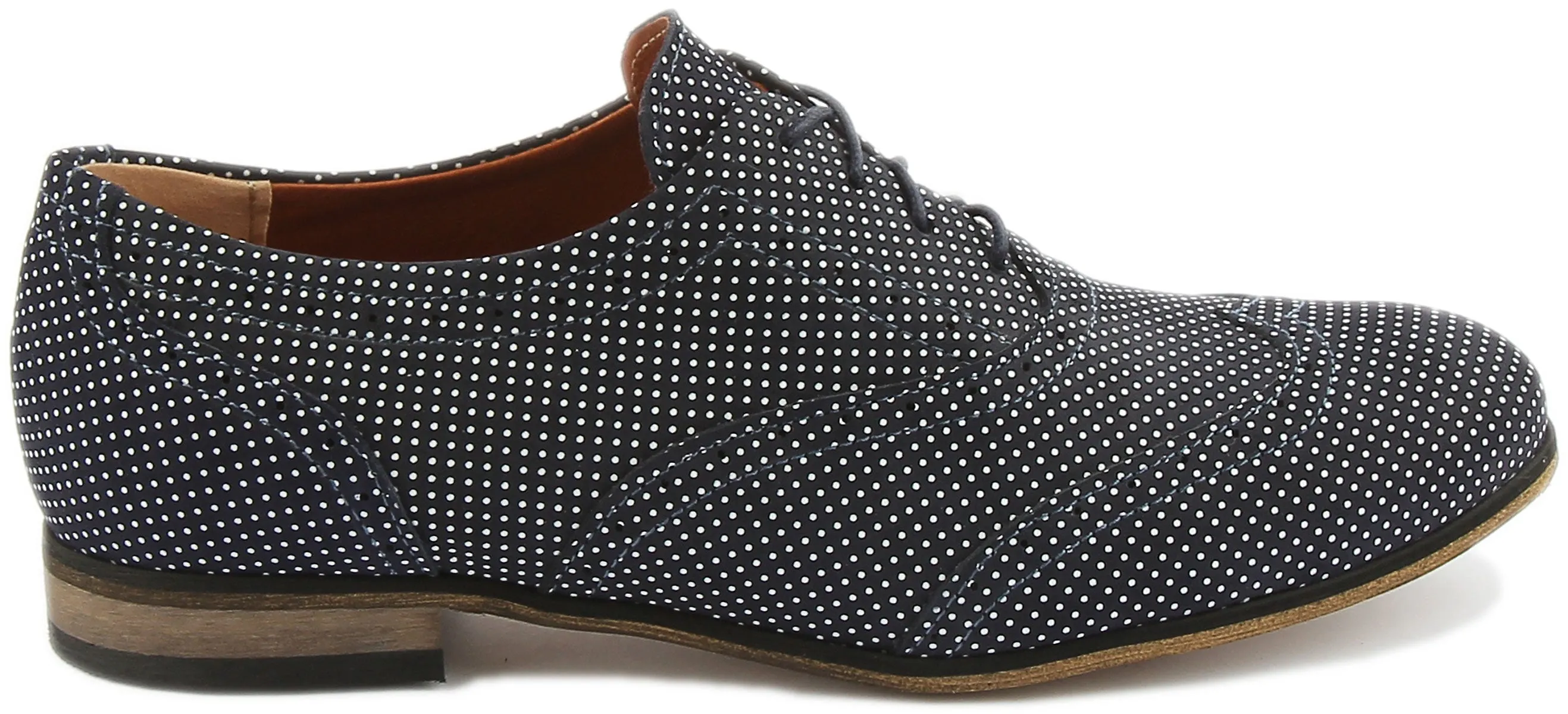 JUSTINREESS ENGLAND Kalina In Navy Polka Dots For Women