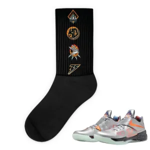 KD 4 Galaxy "KD Logos" Socks